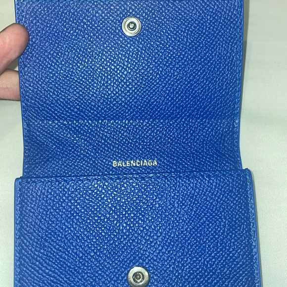 BALENCIAGA Accordion Card Holder Blue - Picture 4 of 8